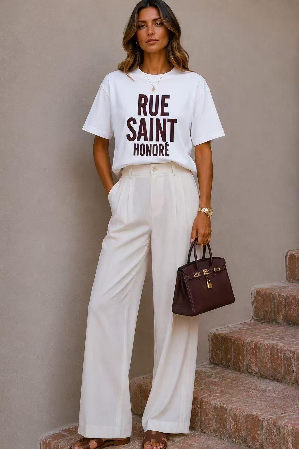 T-shirt Rue Saint Honoré White Onesize