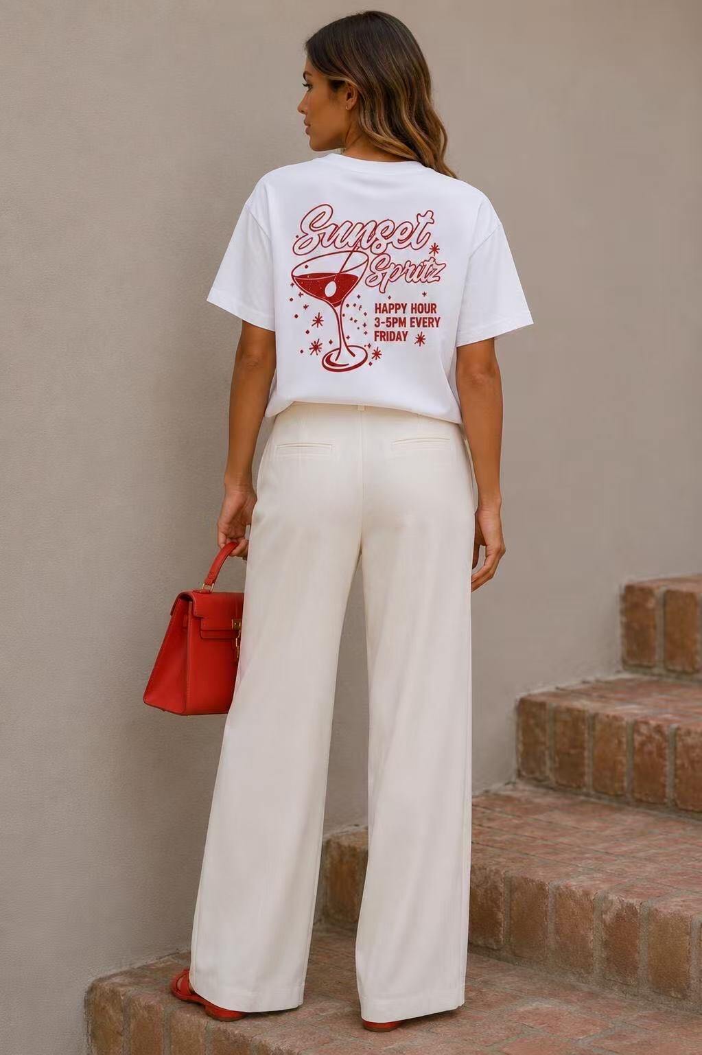 T-shirt Sunset Spritz White Onesize